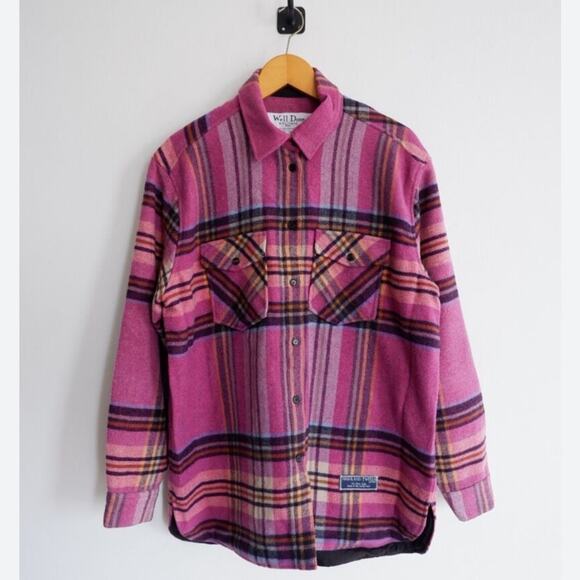 We11done Pink Wool English Check Shirt Jacket - Picture 6 of 10